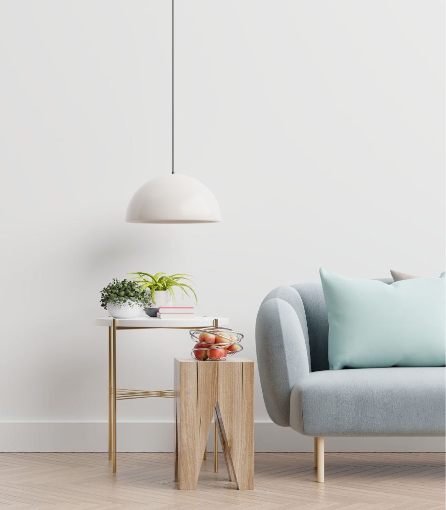 Cozy interior with modern furniture